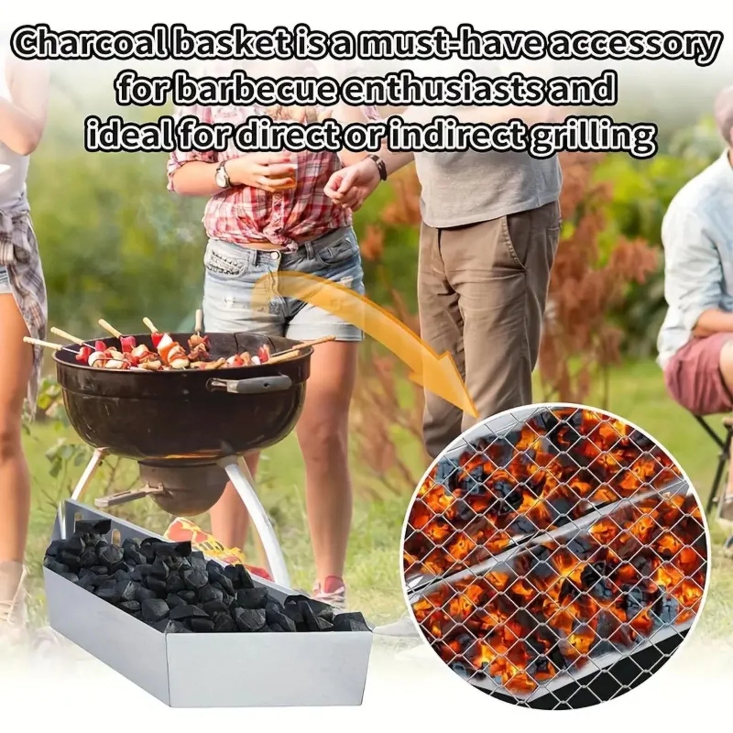 BBQ Large Charcoal Basket